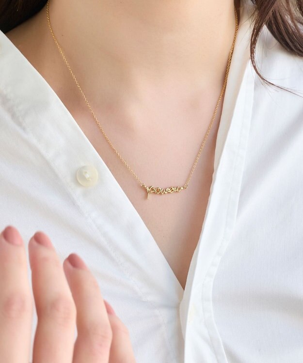 Phoebe ラッキーレターネックレス(パワー) ゴールド