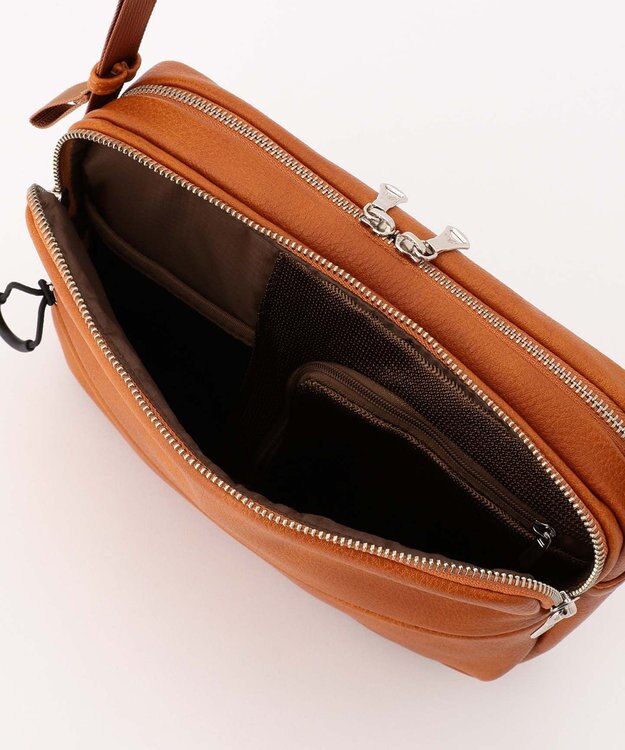 UNBILLION Otias アンティーク仕上げタイプ合皮ショルダーバッグ キャメル