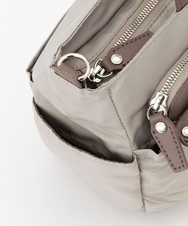 Y'SACCS ポリエステルツイル 2WAYトートバッグ グレージュ