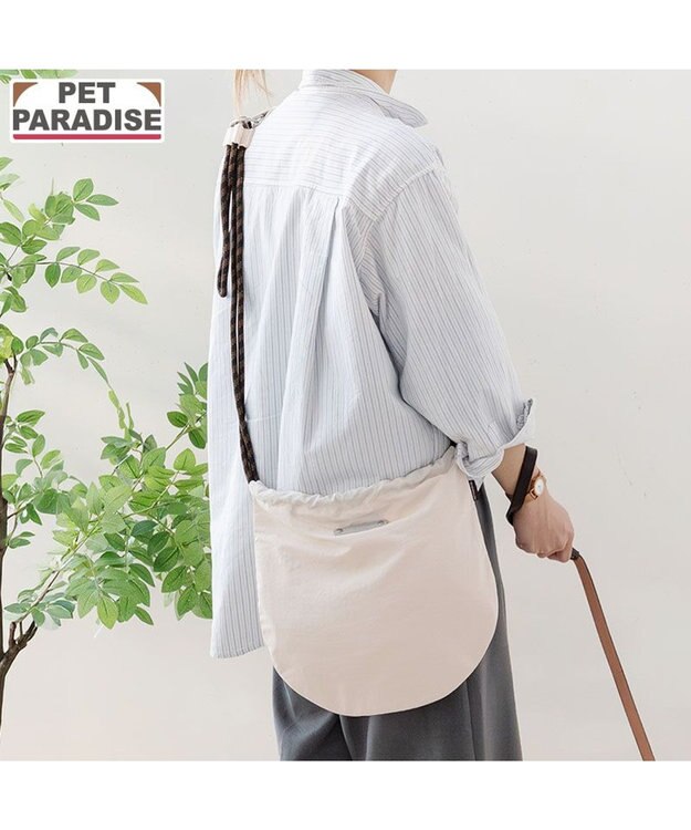 PET PARADISE ペットパラダイス パラコード お散歩ショルダーバッグ 《ホワイト》 オフホワイト
