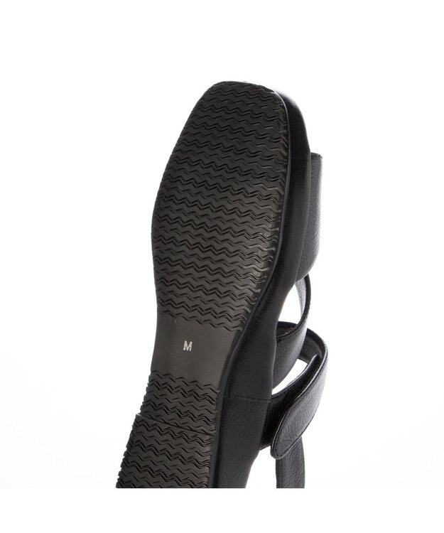 ing <ing>【WEB限定】ベルトデザインサンダル ブラック