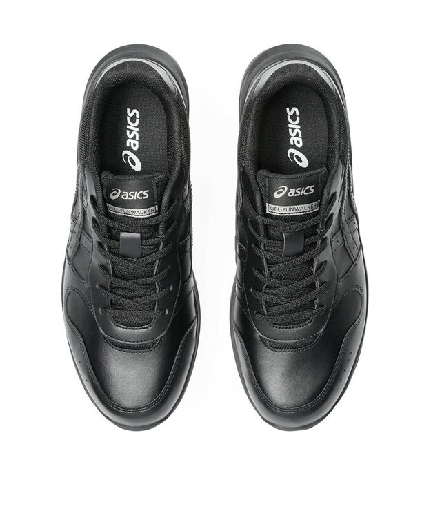 ASICS WALKING ゲルファンウォーカー メンズ 4E相当 ブラック×ブラック