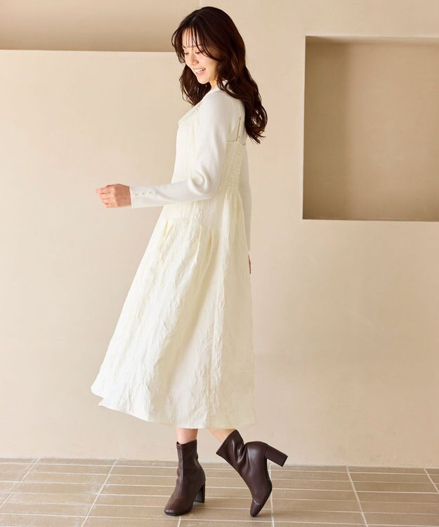 Feroux 【先行予約】ジャガードキャミ ワンピース アイボリー系