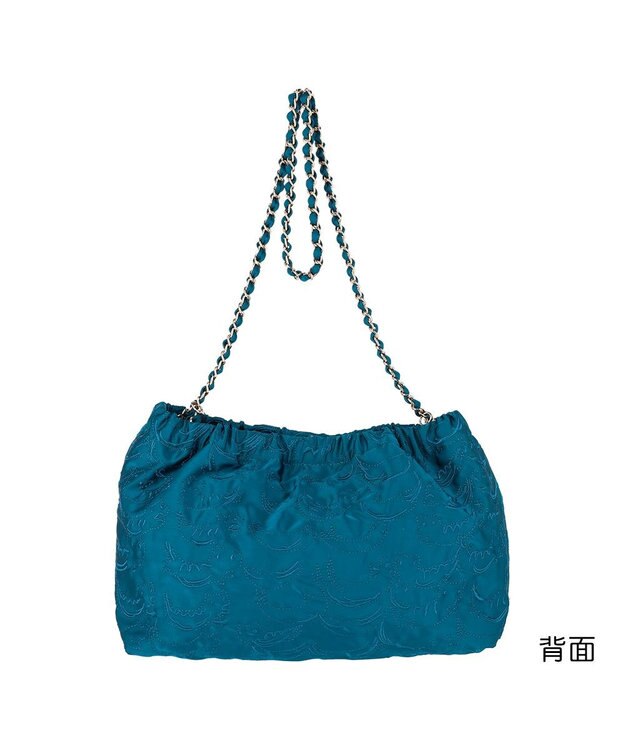 tsumori chisato CARRY なみねこししゅう ショルダーバッグ グリーン