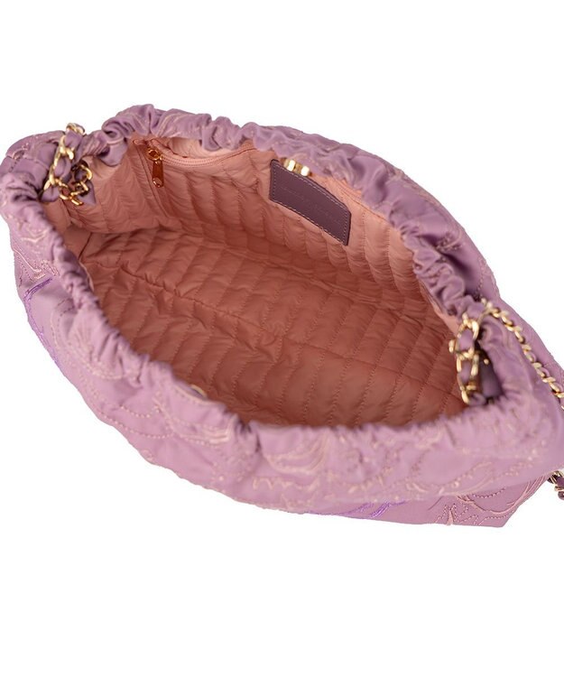 tsumori chisato CARRY なみねこししゅう ショルダーバッグ ラベンダー