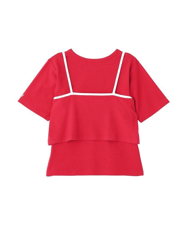 AMERICAN HOLIC 【2点セット】配色キャミ＋Tシャツ Red