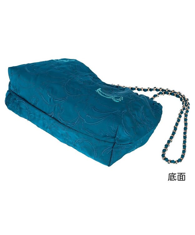 tsumori chisato CARRY なみねこししゅう ショルダーバッグ グリーン