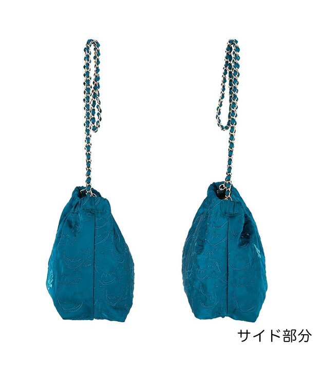 tsumori chisato CARRY なみねこししゅう ショルダーバッグ グリーン