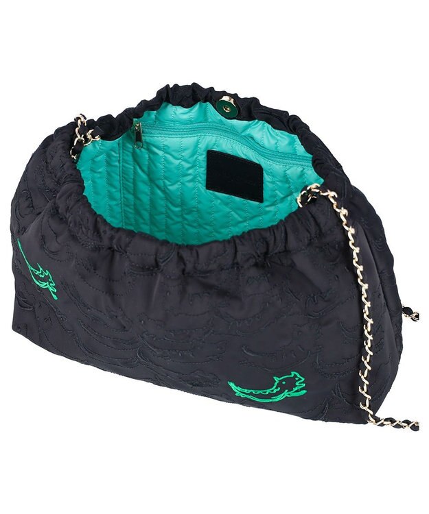 tsumori chisato CARRY なみねこししゅう ショルダーバッグ ブラック