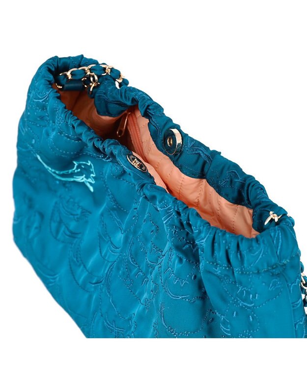 tsumori chisato CARRY なみねこししゅう ショルダーバッグ グリーン