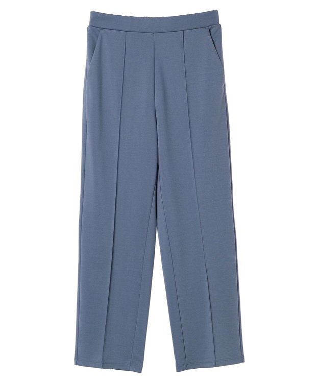 Green Parks らくスレストレートパンツ Grayish Blue