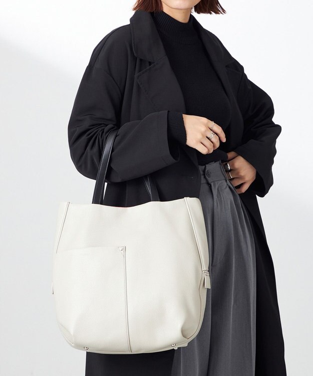 Y'SACCS 木村多江×Y'SACCS ラウンドシルエットトート アイボリー