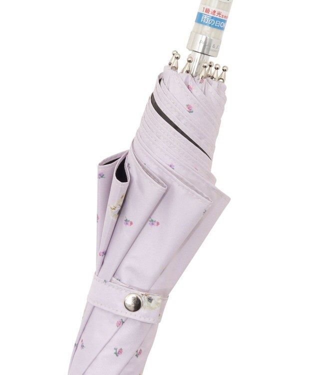 MOONBAT 【軽量】PAUL & JOE 晴雨兼用日傘 長傘 ジプシー 一級遮光 遮熱 UV ライトパープル