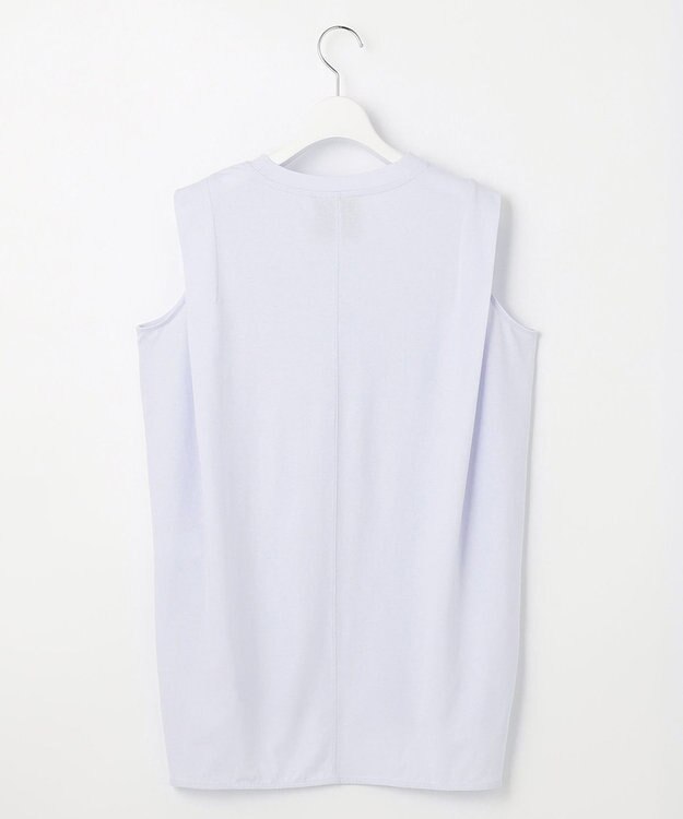 UNFILO 冷感UVケアノースリカットソー スカイブルー系