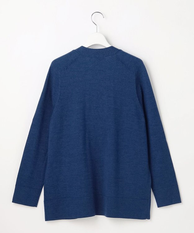 J.PRESS LADIES S 【人気定番アイテム】KNIT BASIC ロング カーディガン ロイヤルブルー系