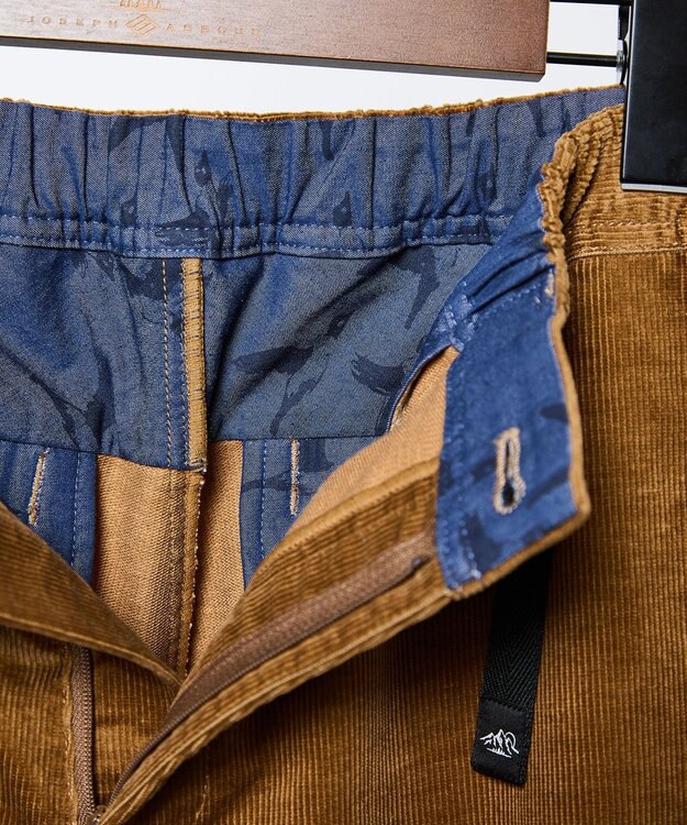 JOSEPH ABBOUD MOUNTAIN 【ストレッチ/ソフトタッチ/男女兼用】 ソフトコーデュロイ クライミング パンツ キャメル系