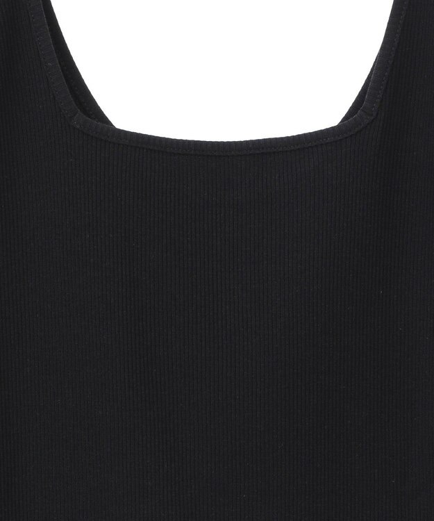Green Parks 前後２Ｗａｙ　リブタンクトップ Black