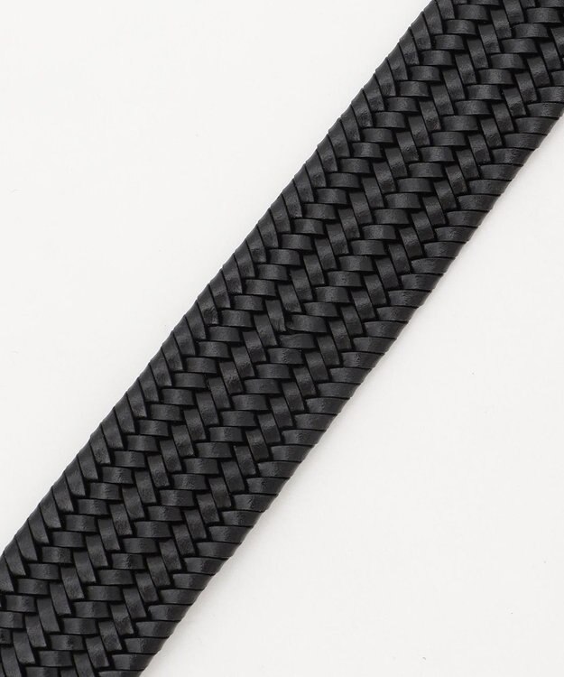 JOSEPH ABBOUD 【キングサイズ・イタリア素材・ストレッチ・日本製】 ストレッチレザー ベルト　30㎜ ブラック系