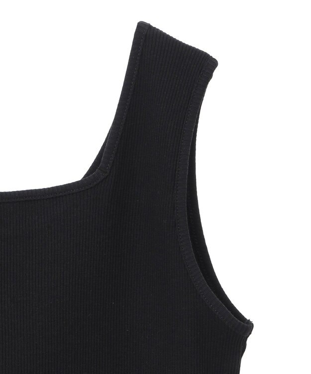 Green Parks 前後２Ｗａｙ　リブタンクトップ Black