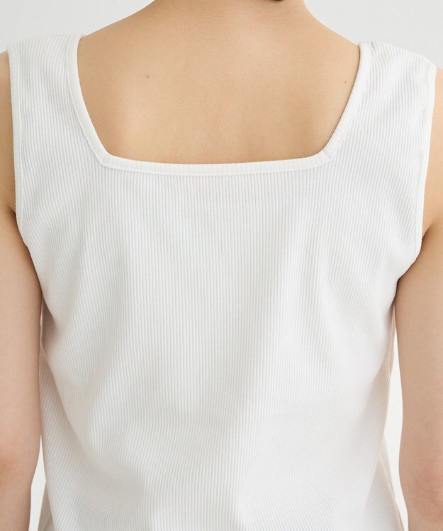 Green Parks 前後２Ｗａｙ　リブタンクトップ Off White