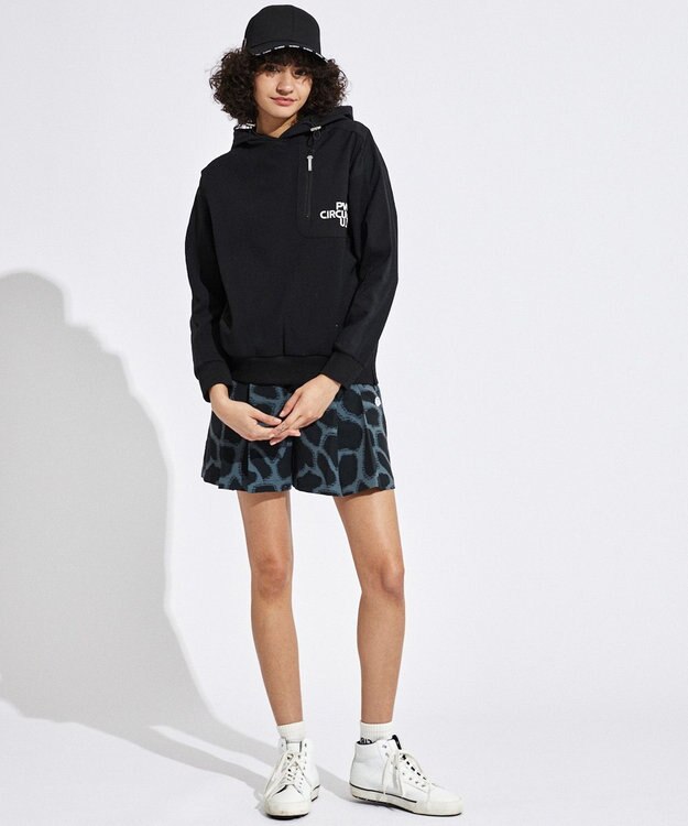 PW CIRCULUS 【WOMEN】ジラフ柄キュロット ゴルフウェア レディース ブラック系5