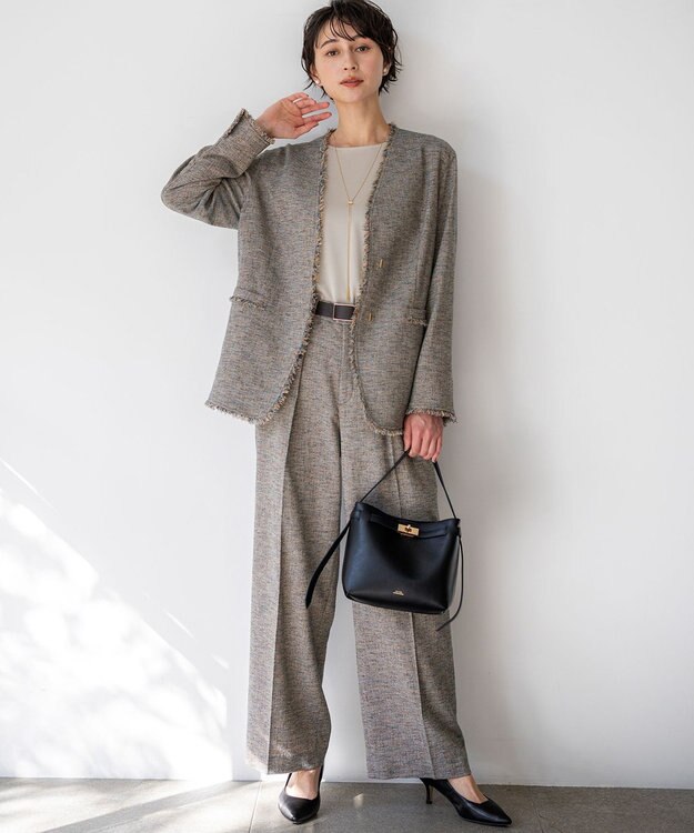 23区 【先行予約/VERY掲載】ベルテッド2WAY ハンドバッグ ブラック系