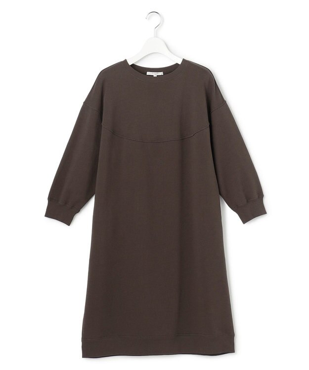 23区 L 【SLOW/一部店舗限定】ハイゲージテリー デザイン ワンピース ダークブラウン系