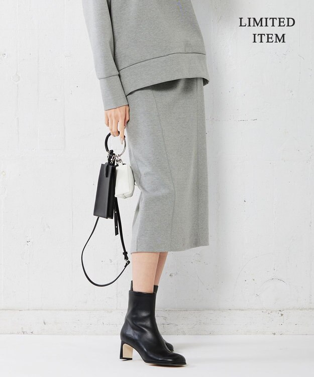 ICB 【WEB限定・洗える】AirJersey スカート ライトグレー系