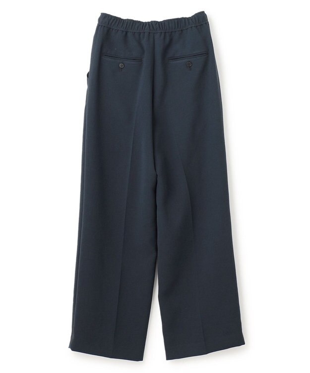 JOSEPH 【洗える】ダブルクレープ　ワイドトラウザーズ Navy