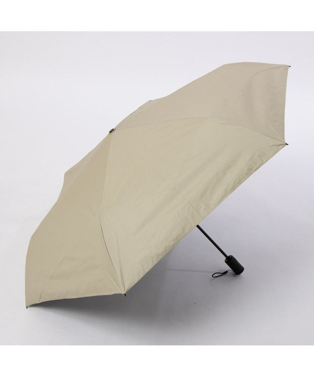 UNBILLION カシュネ cachenez /【晴雨兼用　日傘　UVカット率・遮光率100％生地使用 】PUリップストップ軽量自動開閉折りたたみ傘 ベージュ