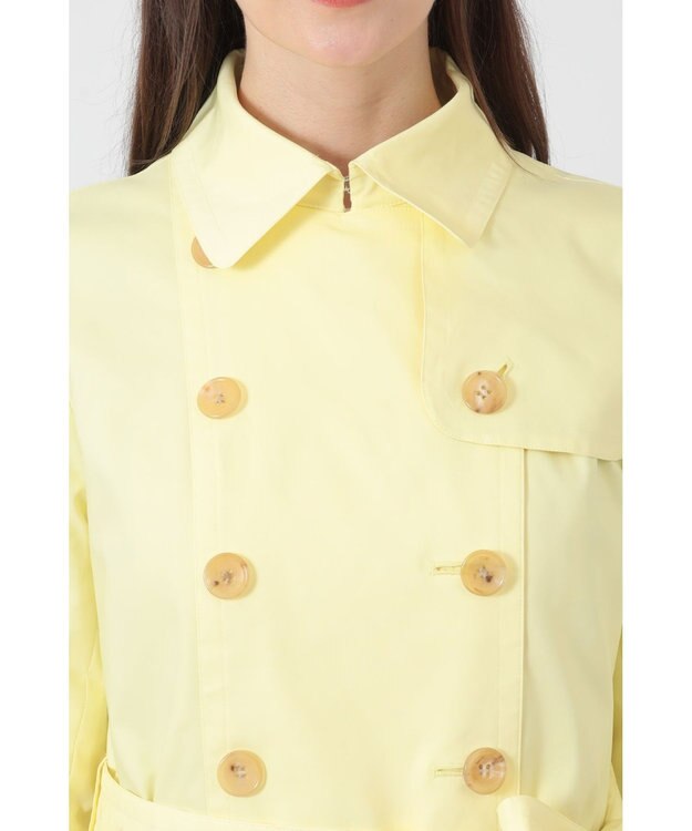 DAKS ロングトレンチコート(ライナーキルト付き) ライトイエロー