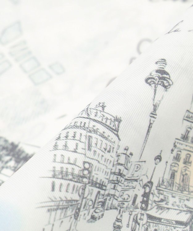 J.PRESS LADIES Ville de Paris スクエア プリント スカーフ ホワイト系5