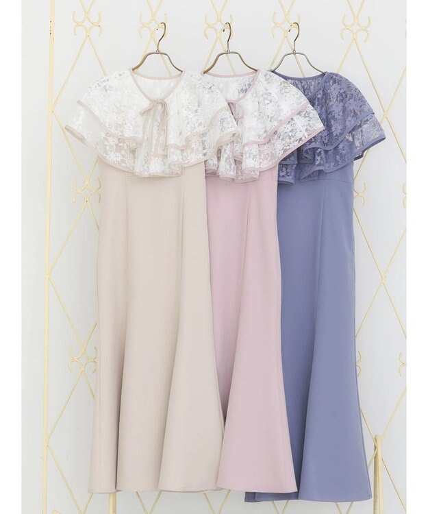 earth music&ecology ＳＥＴ２点レースボレロ＋キャミワンピース Beige