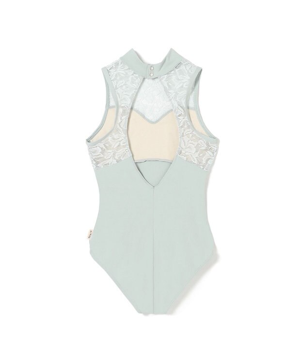 Chacott 【Nela ライン】ジュニア ハイネックレオタード アクアグリーン