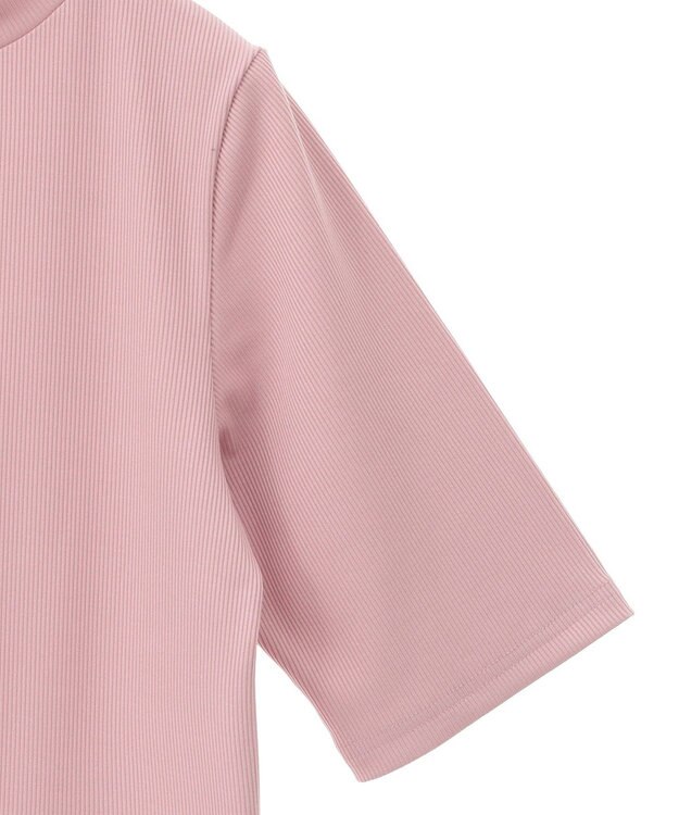 Green Parks ・Ｐｅｔｉｔ　Ｆｌｅｕｒ　５分袖メロウリブＴＥＥ Charcoal Gray