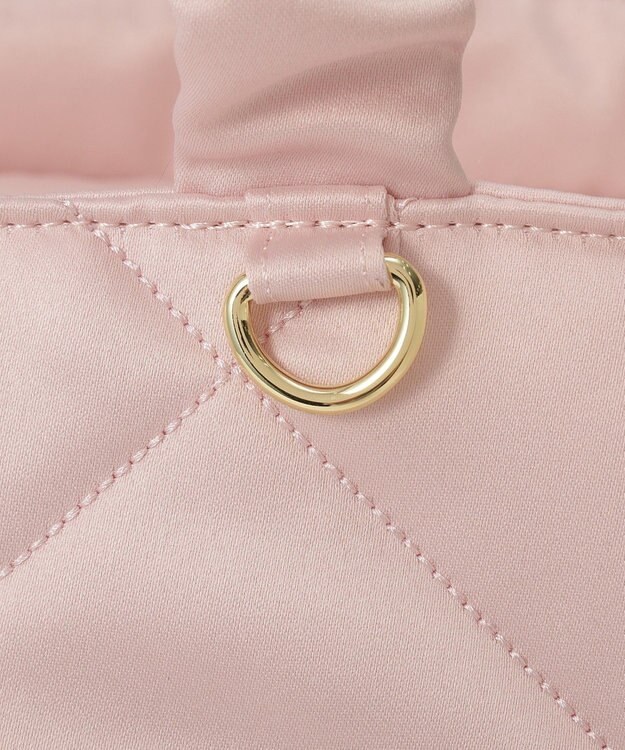 Maison de FLEUR キルティングエアリーキャリーオンバッグ Pink Beige