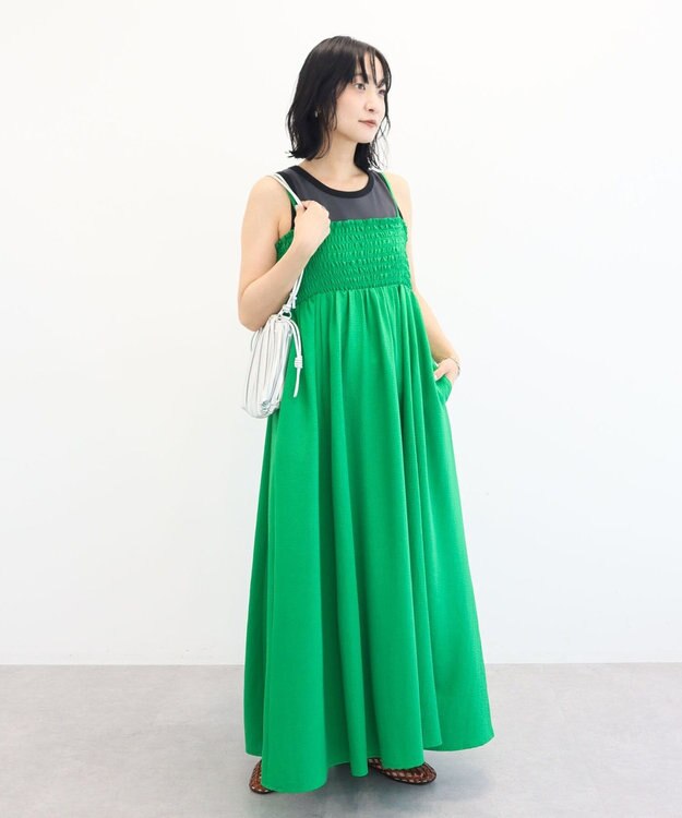 Green Parks サッカーキャミワンピース Green