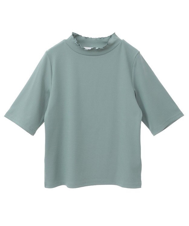Green Parks ・Ｐｅｔｉｔ　Ｆｌｅｕｒ　５分袖メロウリブＴＥＥ Charcoal Gray