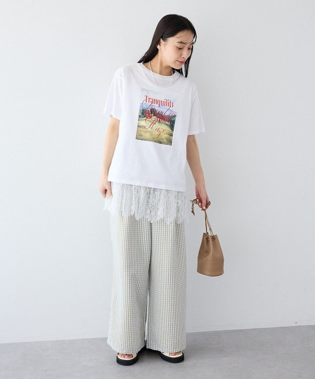CRAFT STANDARD BOUTIQUE フォトプリントＴシャツ Off White