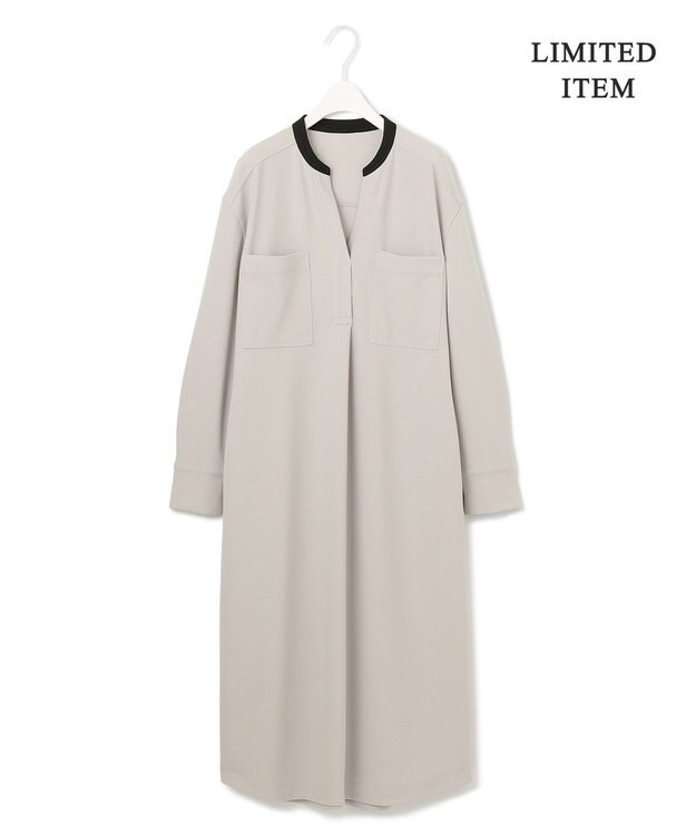 ICB 【WEB限定・洗える】アムンゼンジャージー ワンピース ベージュ系