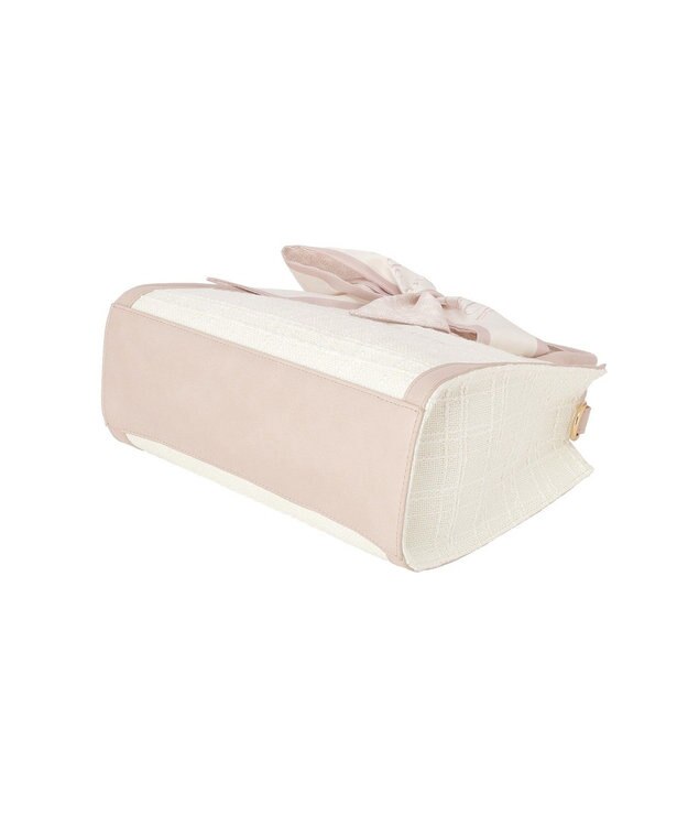 Maison de FLEUR スカーフ付きツイード2Wayバッグ Pink