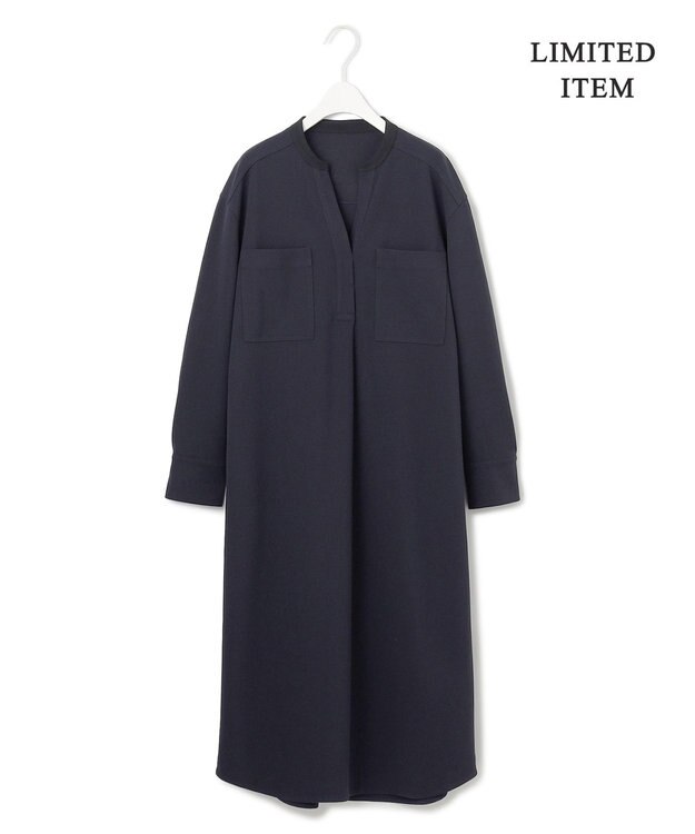 ICB 【WEB限定・洗える】アムンゼンジャージー ワンピース ネイビー系