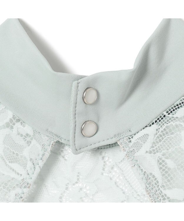 Chacott 【Nela ライン】ジュニア ハイネックレオタード アクアグリーン