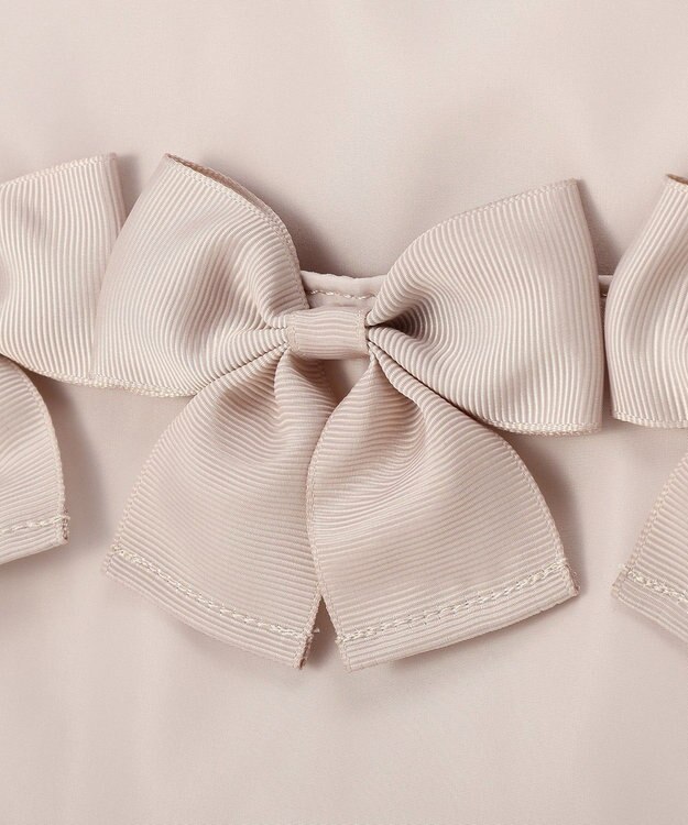 Maison de FLEUR 撥水加工リボンキャリーオンバッグ Grayish Pink