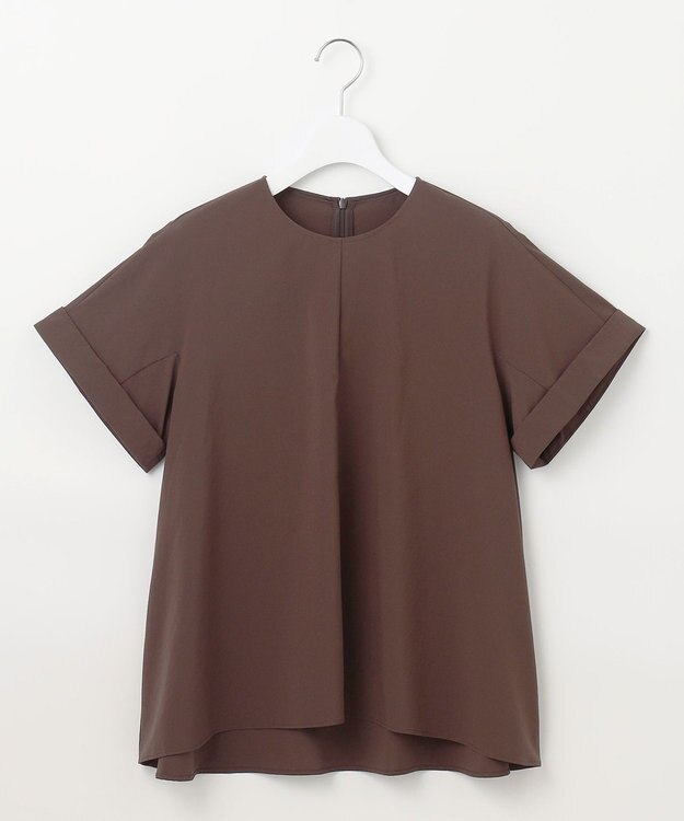 自由区 【カタログ掲載・セットアップ対応・接触冷感・UVケア・洗える】ファンクショナルクロス ブラウス ブラウン