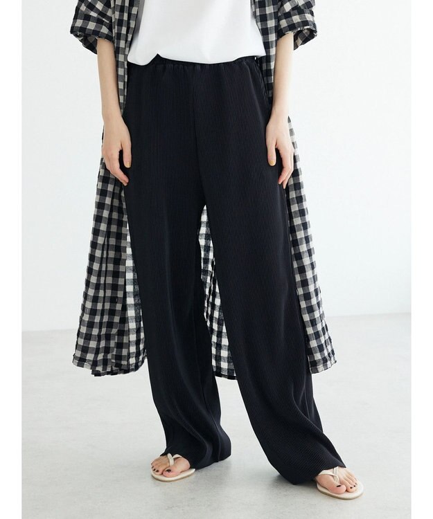 CRAFT STANDARD BOUTIQUE カットプリーツパンツ Black