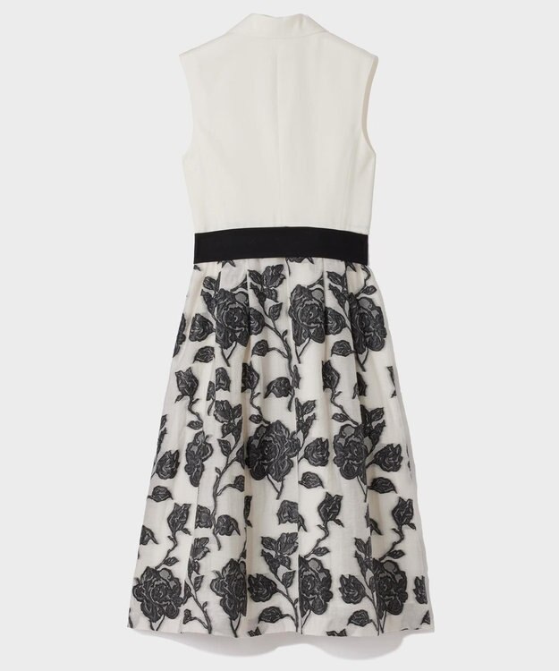 GRACE CONTINENTAL フラワージャガードテーラードレス キナリ