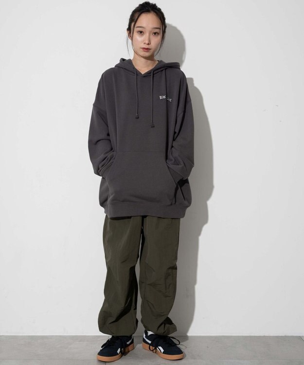 WEGO 【ユニセックス着用ITEM】別注NEW　JACKグラフィックプルパーカー スミクロ