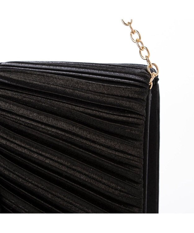 UNBILLION カシュカシュ cachecache / チェーンショルダー付きクラッチバッグ ブラック