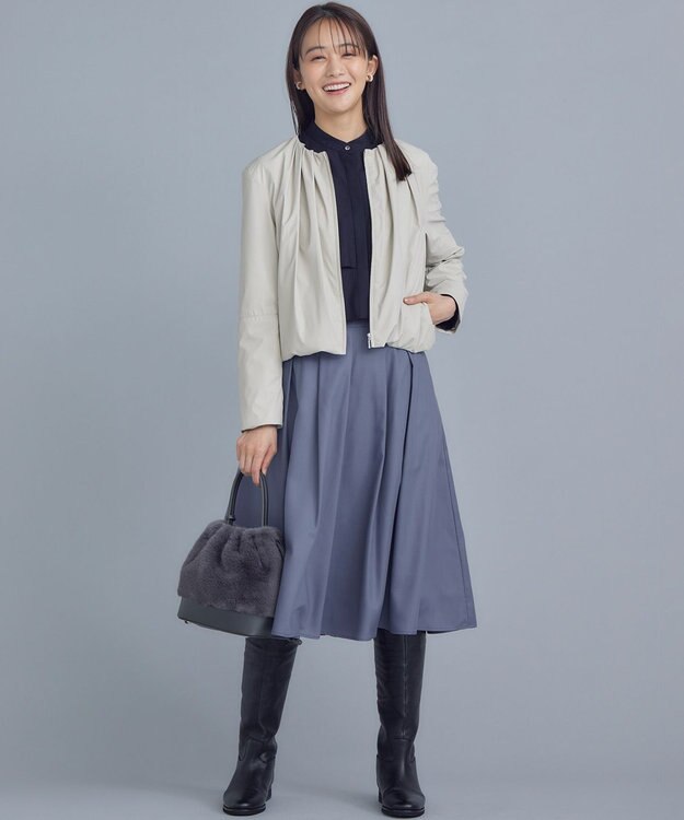 組曲 L レザーライクライト ブルゾン 【先行予約】ベージュ系9